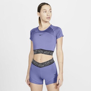 Top Nike Pro Dri-FIT Maneca Scurta Dama Negrii | IOMN-23758